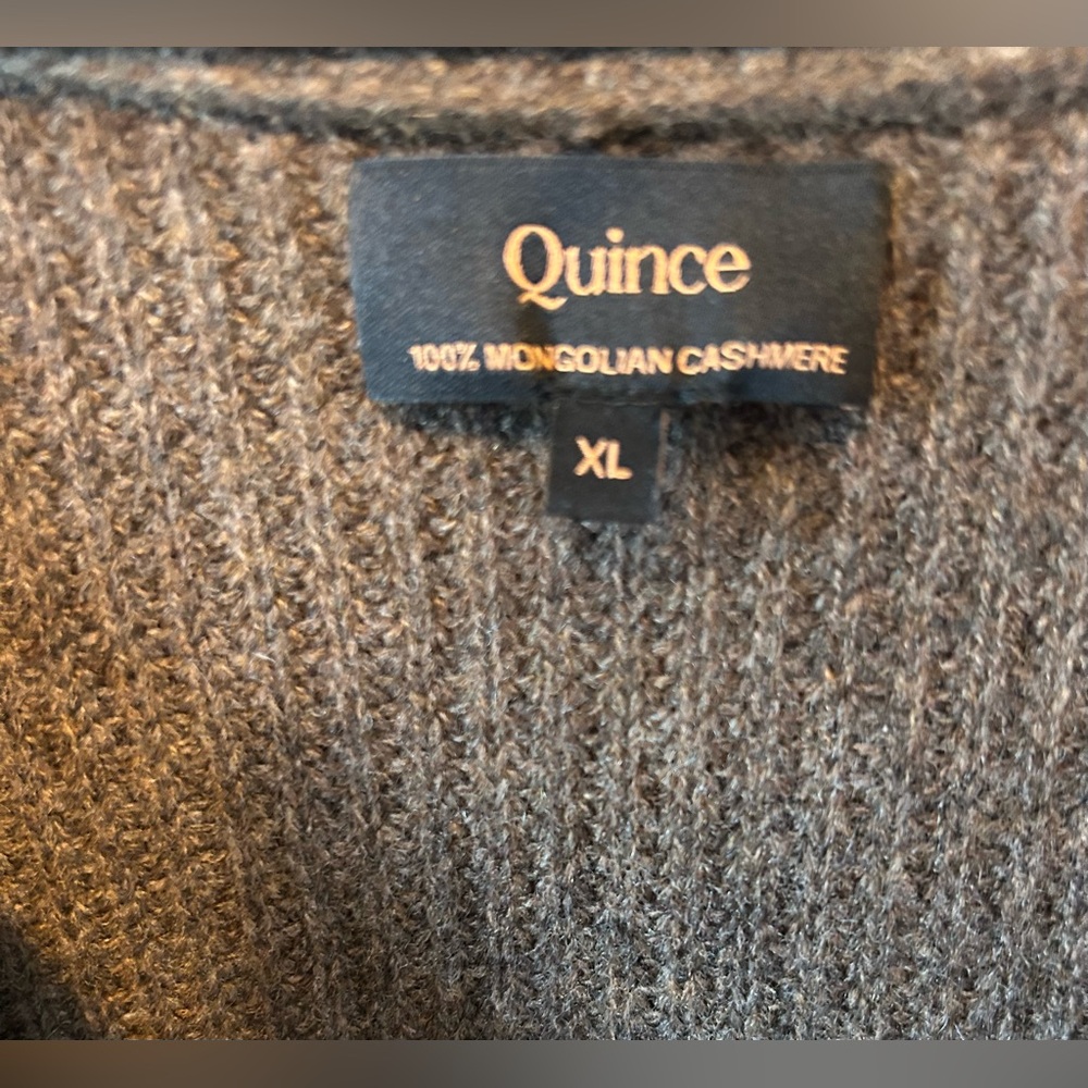 Chocolate Brown Mongolian Cashmere Oversized Boyfriend Cardigan Sweater - Picture 6 of 10